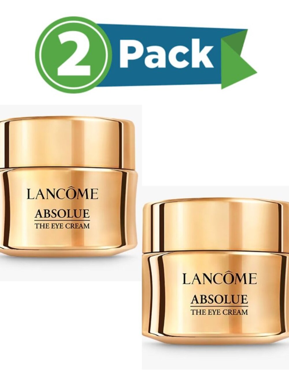 Lancôme Absolue Revitalizing Eye Cream 20ml– Luxury Anti-Aging Treatment, New 2x